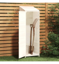 Remise de jardin Blanc 55x52x174,5 cm Bois de sapin solide