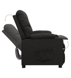 Fauteuil inclinable Noir Tissu