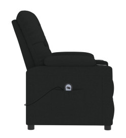 Fauteuil inclinable électrique Noir Tissu