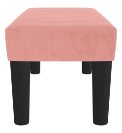 Banc Rose 70x30x30 cm Velours