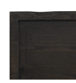 Dessus de bureau gris foncé 140x60x4 cm bois chêne traité