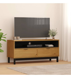 Meuble TV FLAM 110x40x50 cm bois massif de pin