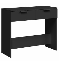 Table console noir 90x36x75 cm bois d'ingénierie