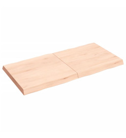 Dessus de table bois chêne massif non traité bordure assortie