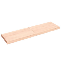 Dessus de table bois chêne massif non traité bordure assortie