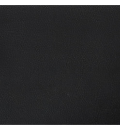 Lit de jour avec lit gigogne noir 90x200 cm similicuir