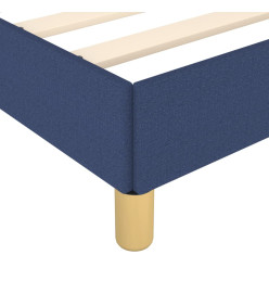 Cadre de lit avec tête de lit Bleu 180 x 200 cm Tissu