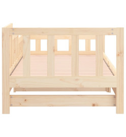 Lit coulissant 2x(80x200) cm Bois de pin massif