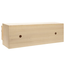 Pondoir 5 compartiments 117x33x38 cm bois de pin massif