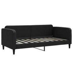 Lit de repos noir 90x190 cm tissu