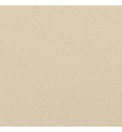 Lit de jour avec matelas crème 90x200 cm tissu