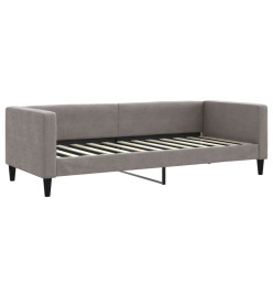 Lit de jour avec matelas taupe 80x200 cm tissu