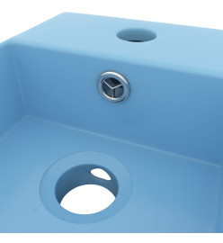 Lavabo de salle de bain avec trop-plein Céramique Bleu clair