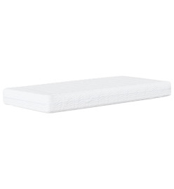 Lit de jour avec matelas gris clair 100x200 cm tissu