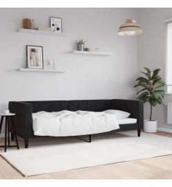 Lit de repos noir 80x200 cm velours