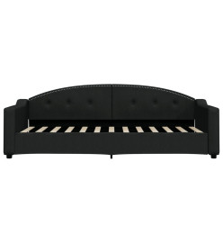Lit de repos noir 80x200 cm tissu