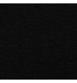 Lit de jour avec gigogne et matelas noir 90x190 cm tissu