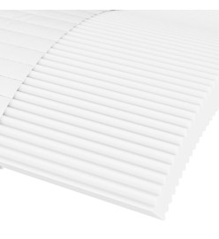 Lit de jour avec matelas crème 90x200 cm tissu