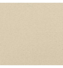 Lit de jour avec lit gigogne crème 80x200 cm tissu