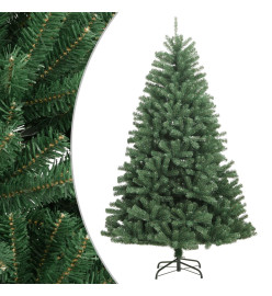 Sapin de Noël artificiel à charnières avec support vert 180 cm