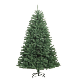 Sapin de Noël artificiel à charnières avec support vert 180 cm