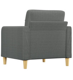 Fauteuil Gris foncé 60 cm Tissu