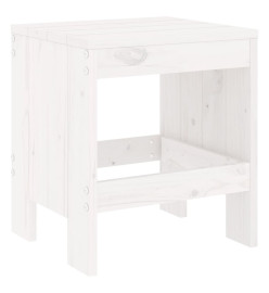 Ensemble de bistrot de jardin 3 pcs blanc bois de pin massif