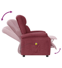 Fauteuil de massage Rouge bordeaux Tissu