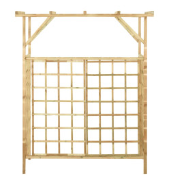 Pergola de jardin pour poubelles doubles Bois de pin imprégné