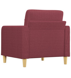 Fauteuil Rouge bordeaux 60 cm Tissu