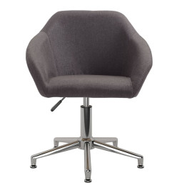 Chaise pivotante de bureau Taupe Tissu