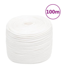 Corde de bateau Blanc complet 6 mm 100 m Polypropylène