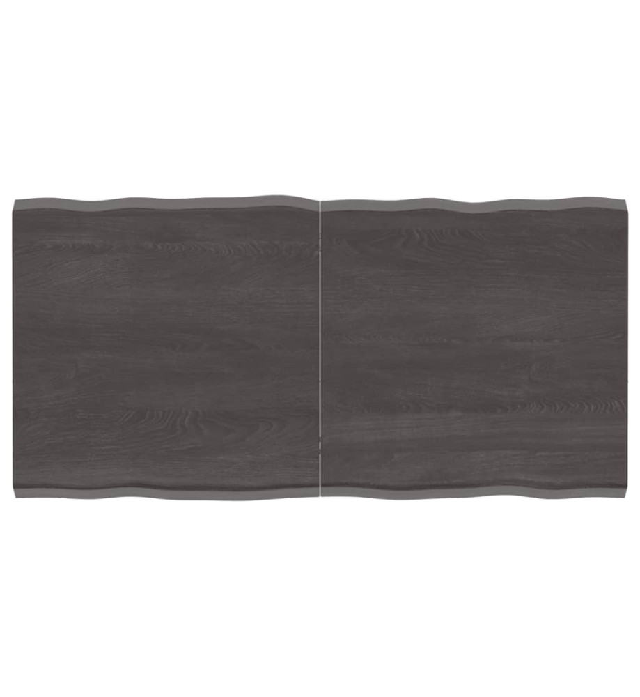 Dessus de table bois chêne massif traité bordure assortie