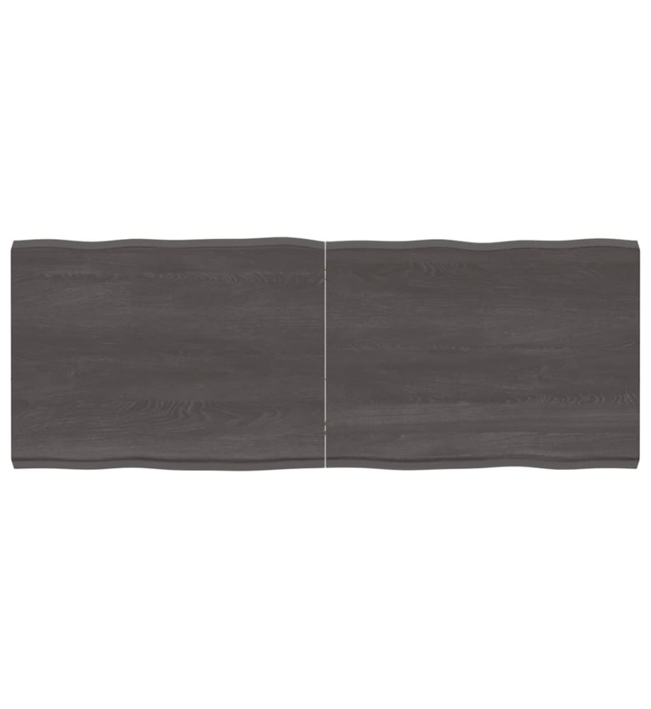 Dessus de table bois chêne massif traité bordure assortie