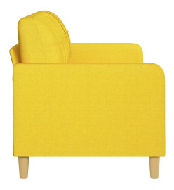 Canapé à 3 places Jaune clair 180 cm Tissu