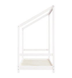Cadre de lit pour enfant blanc 2x(80x160) cm bois de pin massif