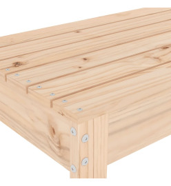 Banc de jardin 80x38x45 cm bois massif de pin