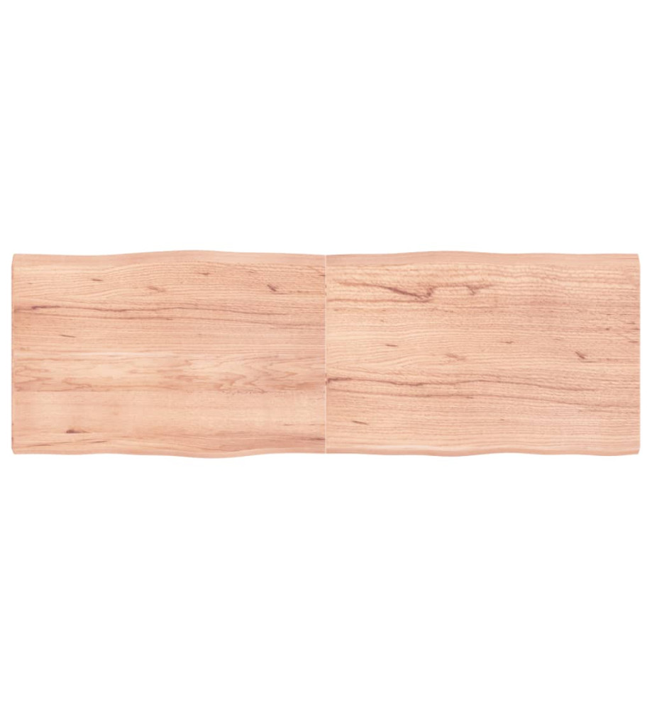 Dessus de table bois chêne massif traité bordure assortie