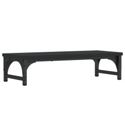 Support de moniteur noir 55x23x14 cm bois d'ingénierie