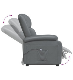 Fauteuil Gris Similicuir