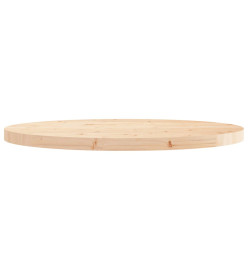 Dessus de table rond Ø80x3 cm bois de pin massif