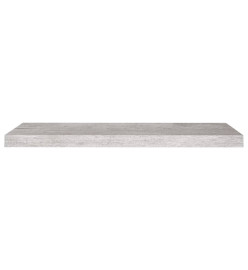 Étagères murales flottantes 2 pcs gris béton 80x23,5x3,8 cm MDF