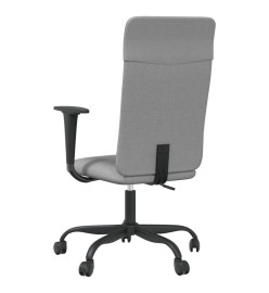 Chaise de bureau gris clair tissu