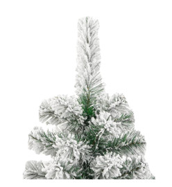 Sapin de Noël artificiel à charnières avec neige floquée 240 cm