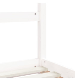 Cadre de lit pour enfants blanc 80x200 cm bois de pin massif