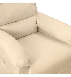 Fauteuil électrique de massage Crème Tissu