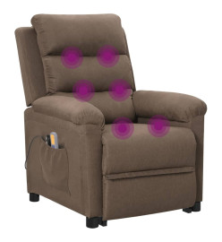 Fauteuil de massage Taupe Tissu