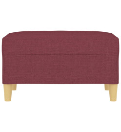 Repose-pied Rouge bordeaux 70x55x41 cm Tissu