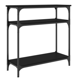 Table console noir 75x29x75 cm bois d'ingénierie