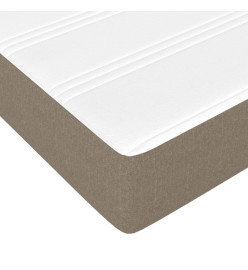 Lit à sommier tapissier avec matelas Taupe 90x190 cm Tissu